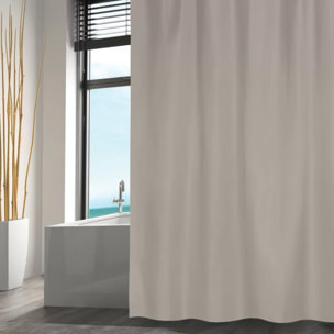 Rideau de douche Polyester 180x200cm Taupe MSV