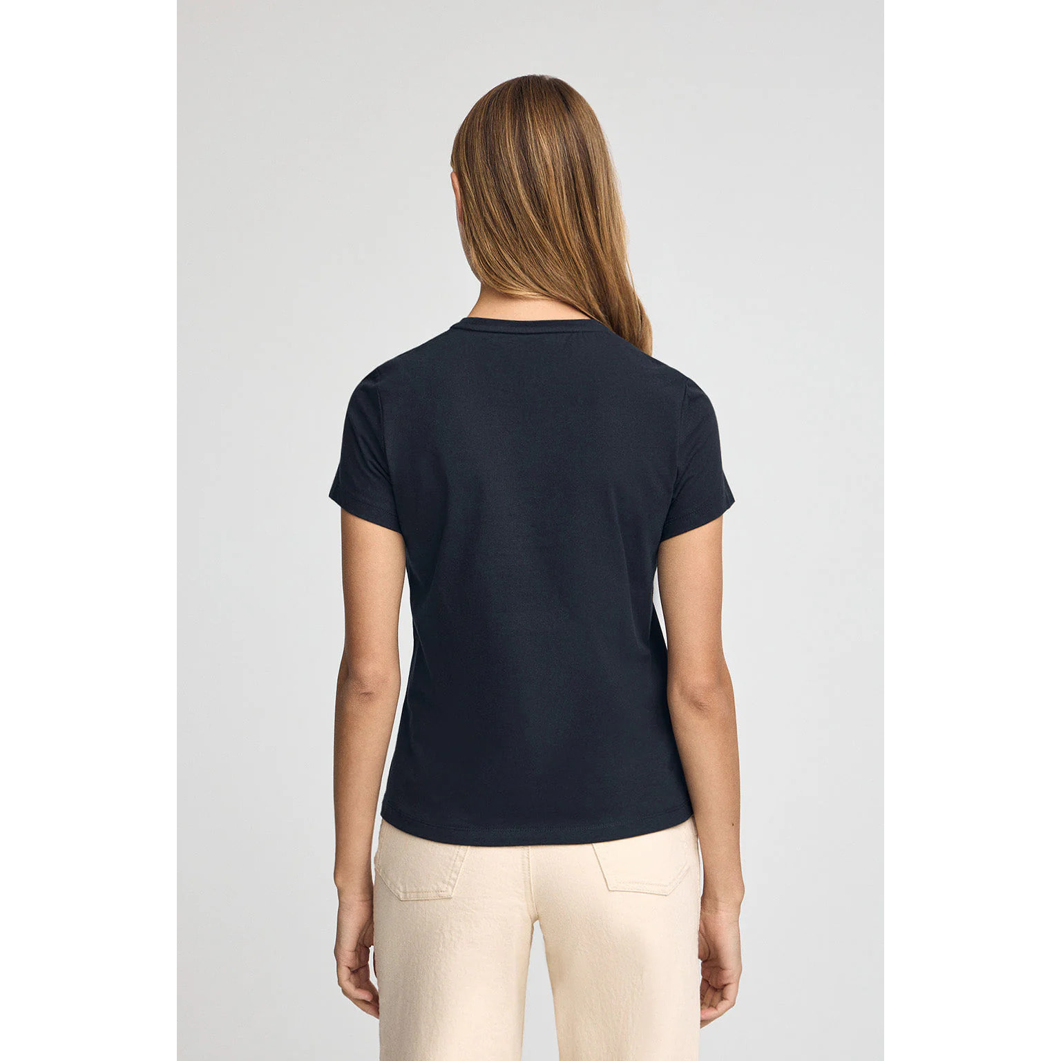 Camiseta azul marino de manga corta con logo Established 2012 Polo Club