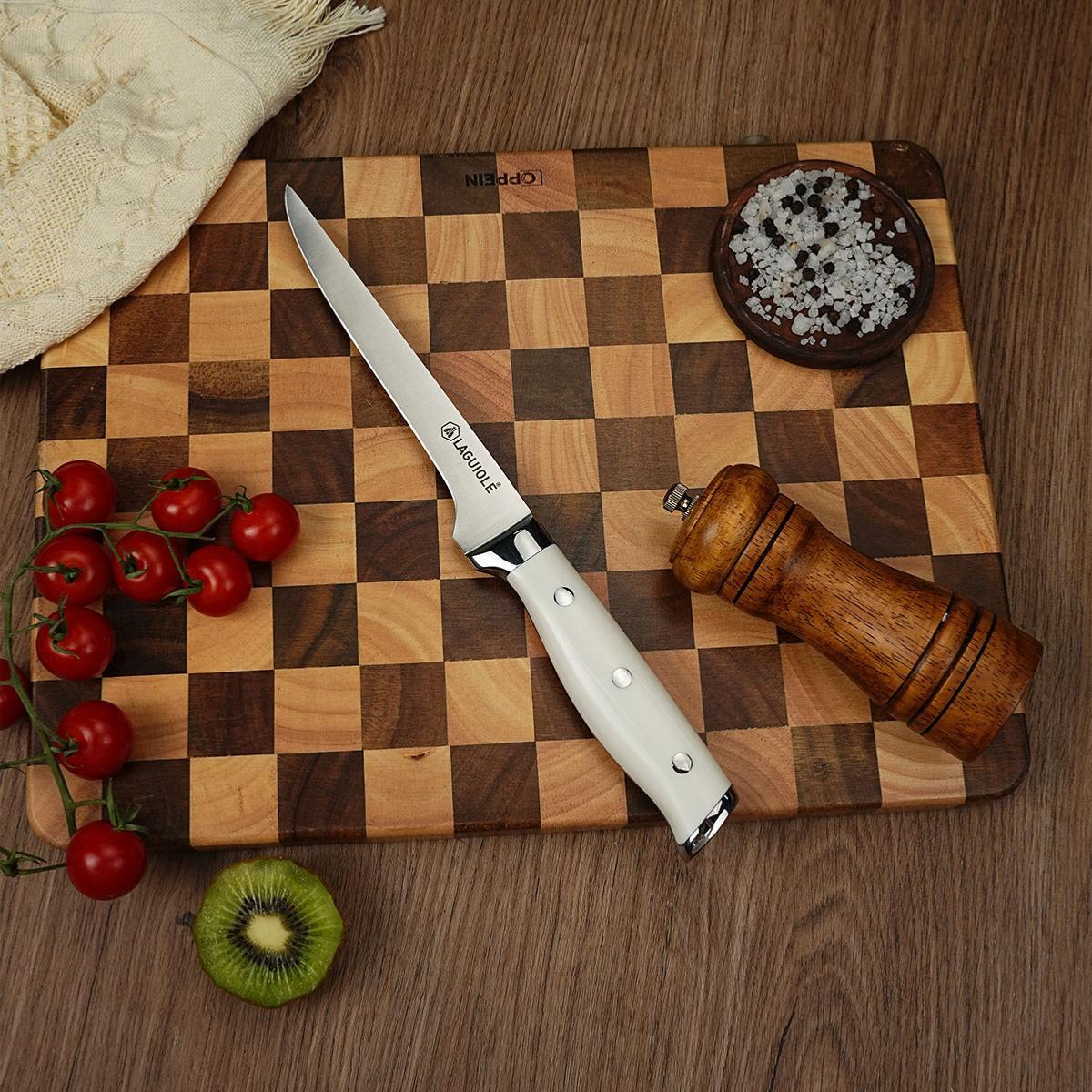 Couteau à désosser blanc 29cm - "Elégance"