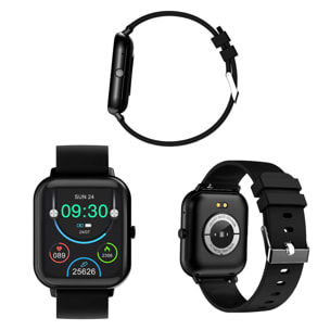 Smartwatch ZL54C con schermo da 1,8 HR, pressione sanguigna e monitor O2. Sommergibile, diverse modalità sportive, notifiche app.