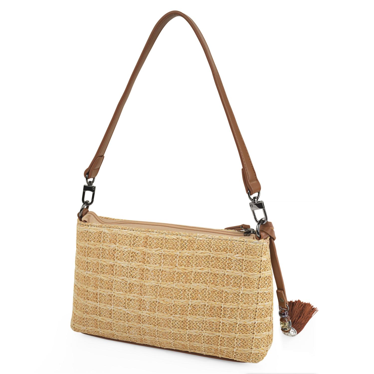 Bolso Hobo-Hombro Lois Charlotte Beige