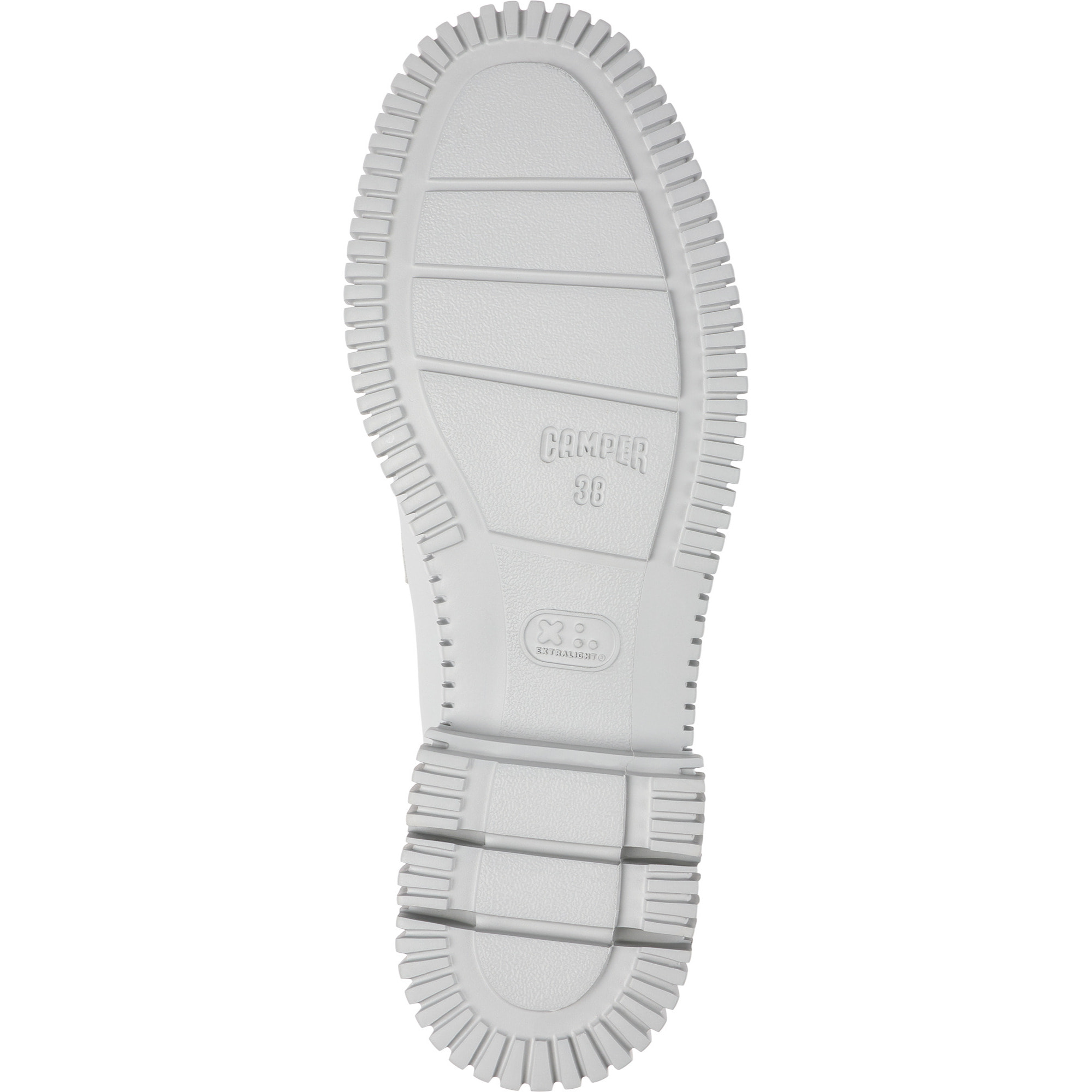 Zapatos de cordones - CAMPER Pix - Gris - Cuero liso