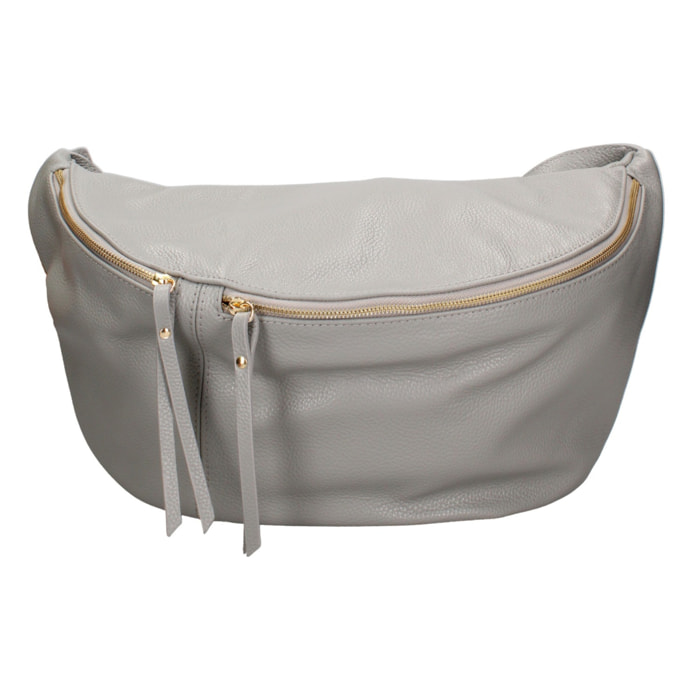 Borsa a tracolla da donna Made in Italy - Modello Caelia Plus - 100% pelle - 47.0 x 28.0 x 2.0 cm