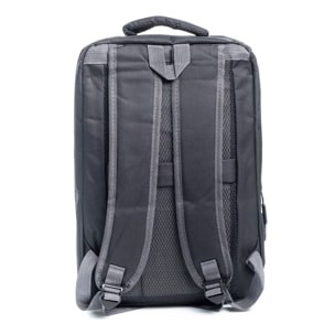 Mochila cabina multi compartimento, porta Laptop 17". Adaptable a Trolley. Toma USB externa oculta.