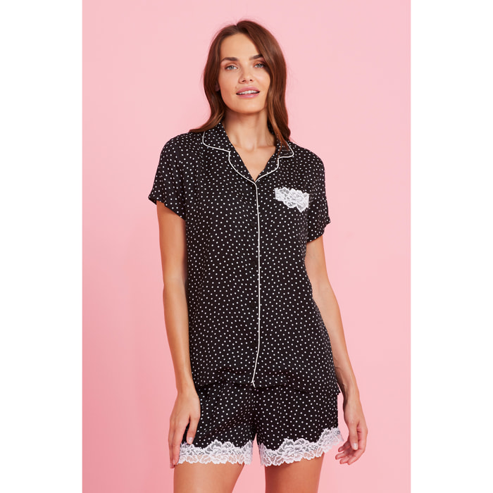 Pigiama donna viscosa lady dots Noidinotte