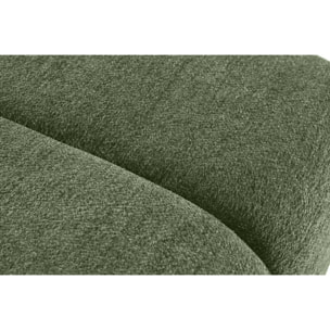 Curtis - canapé d'angle gauche 4 places en tissu texturé - Vert