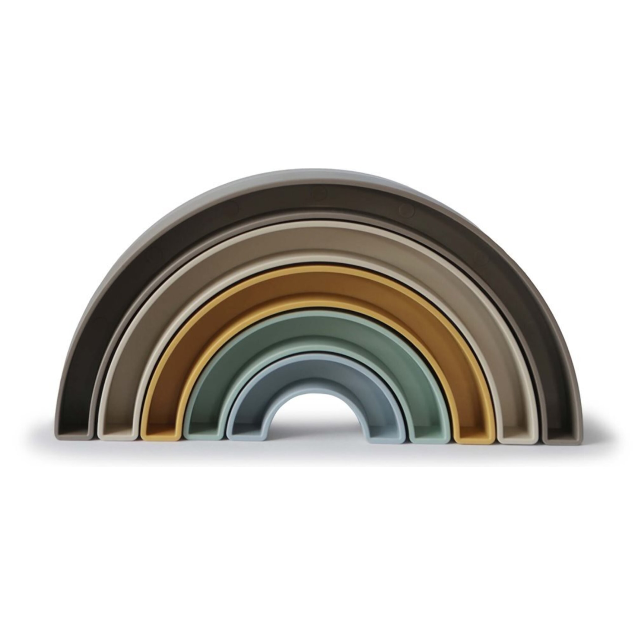 Mushie Arcoiris Apilables Solid