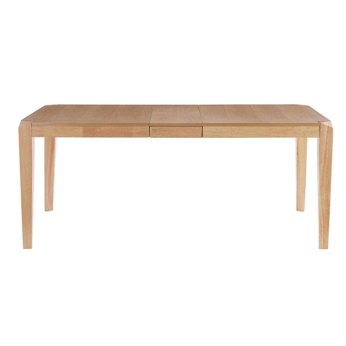 Table extensible rallonges intégrées rectangulaire en bois clair L150-180 cm BOLLY