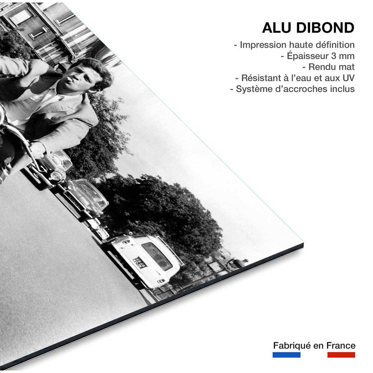 Tableau noir et blanc Belmondo - L'Homme de Rio Tableau alu Dibond