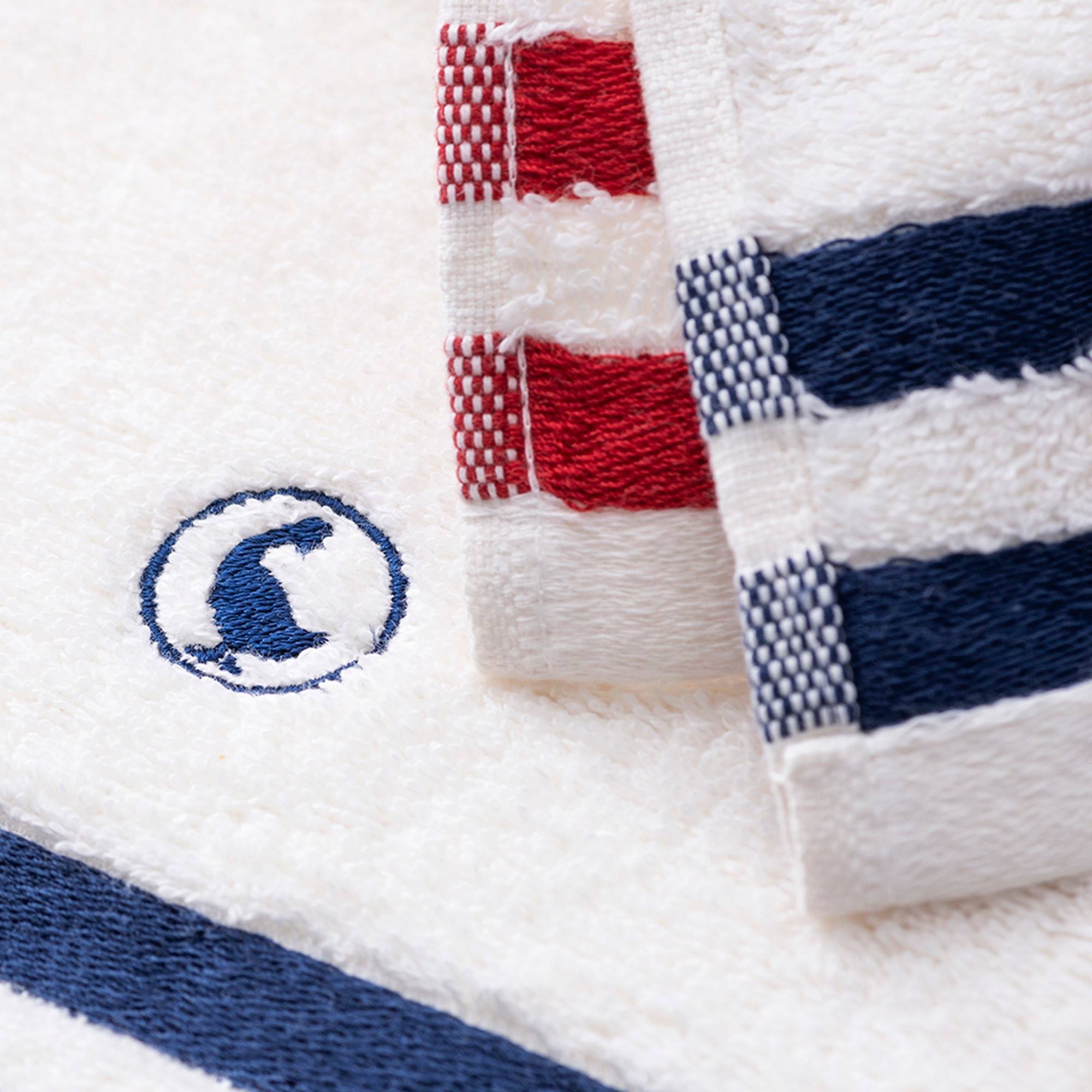 Set de 4 toallas de baño (2x toalla manos 50x90cm + 2x toalla ducha 70x140cm) 100% algodón 500gsm blanco crudo el ganso