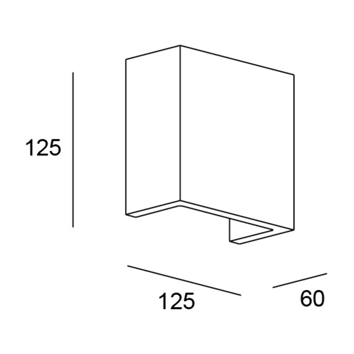 LEDS C4 Aplique Ges Deco Rectangular LED 5.2W Blanco Cálido 3000K para Interior,