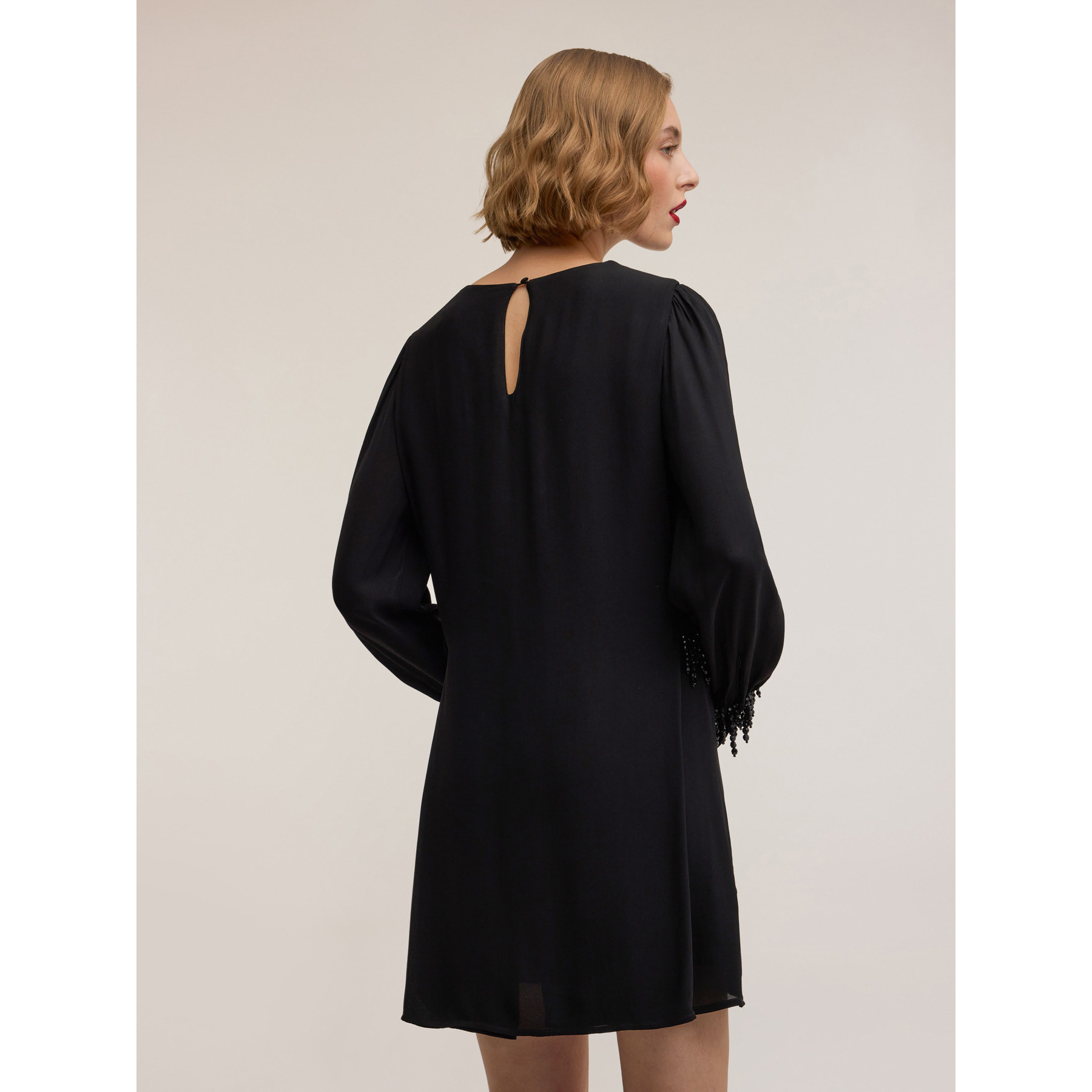 Motivi - Minivestido en gasa Smart Couture - Negro