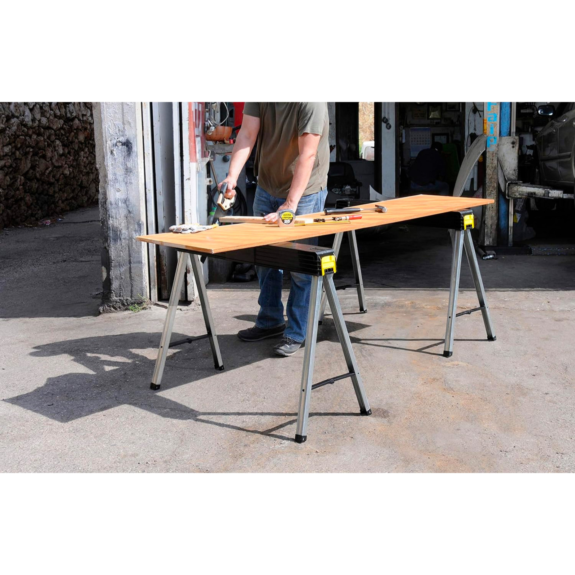Lot de 2 tréteaux pliables hautes performances