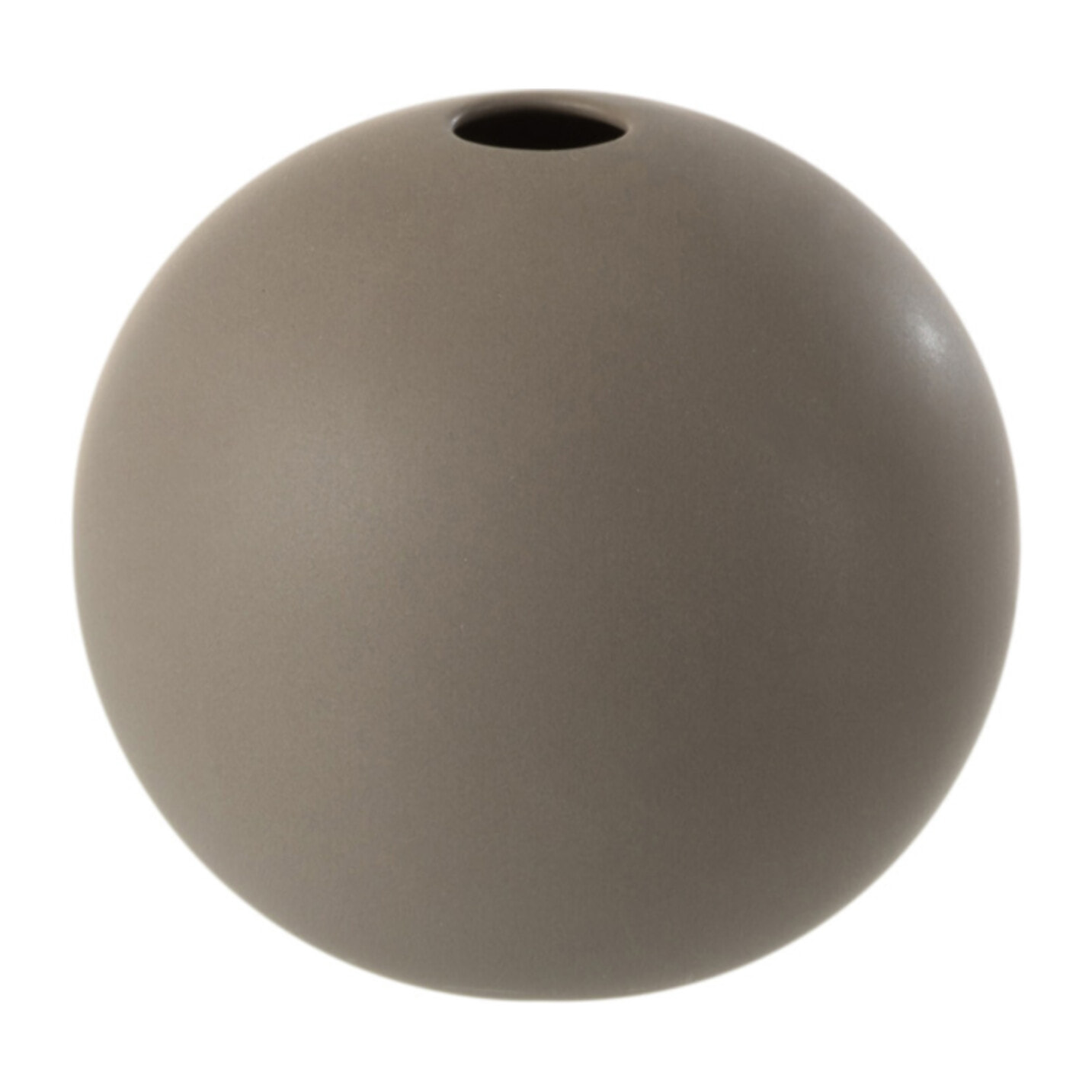 J-Line Vase Boule Ceramique Gris Fonce Small