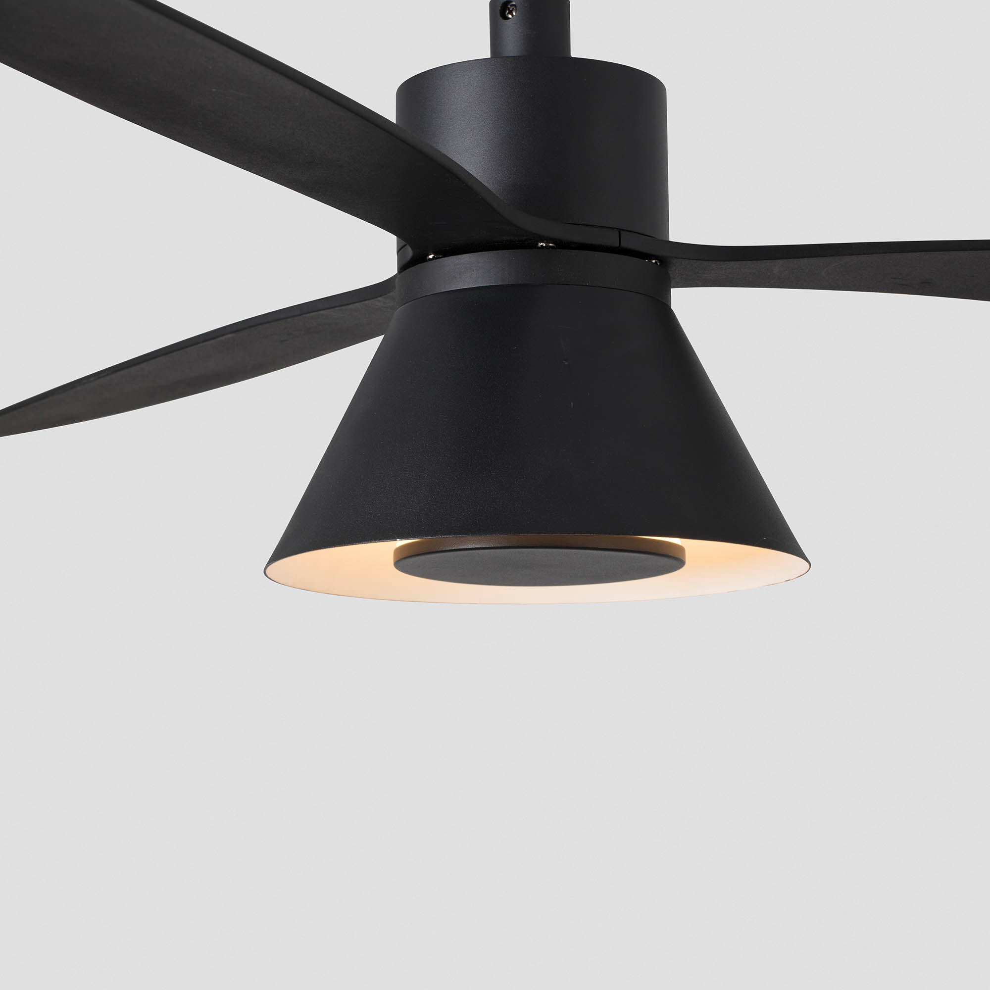 AMELIA L CONE LED ventilatore da soffitto nero