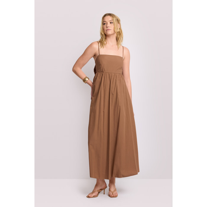 Kocca - Abito con fiocco sul retro Donna, Tinta unita, Scollo ampio