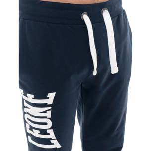 Pantalone sportivo invernale da uomo con polsino e logo grande "Basic"