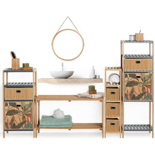 Panier 31x31cm Latte bambou Palawan