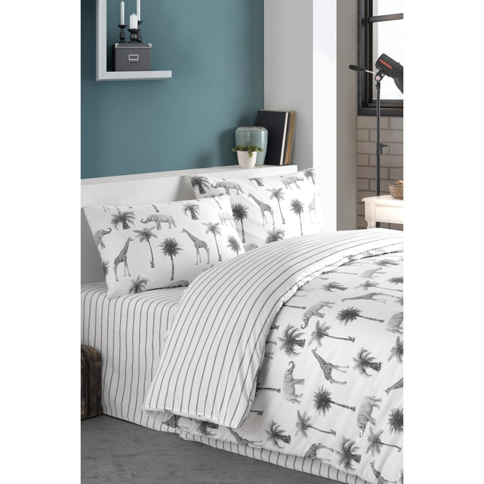 Parure housse de couette imprimé