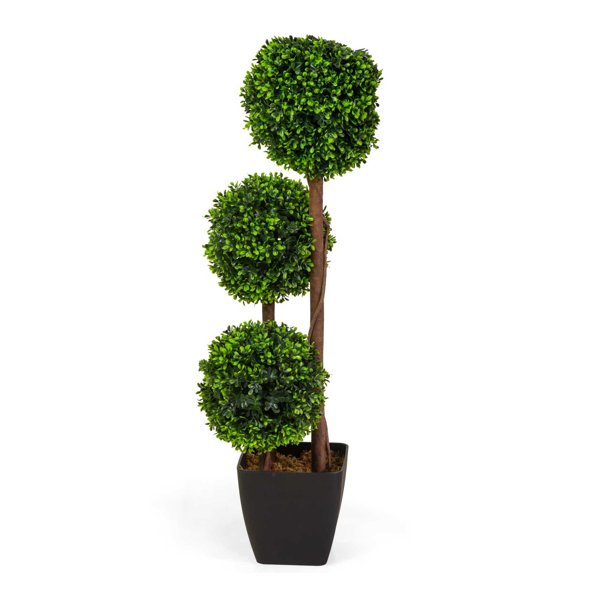 Pianta artificiale Vacchetti in plastica bosso cm h90