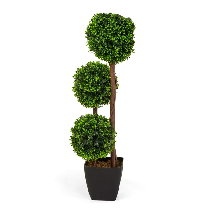 Pianta artificiale Vacchetti in plastica bosso cm h90