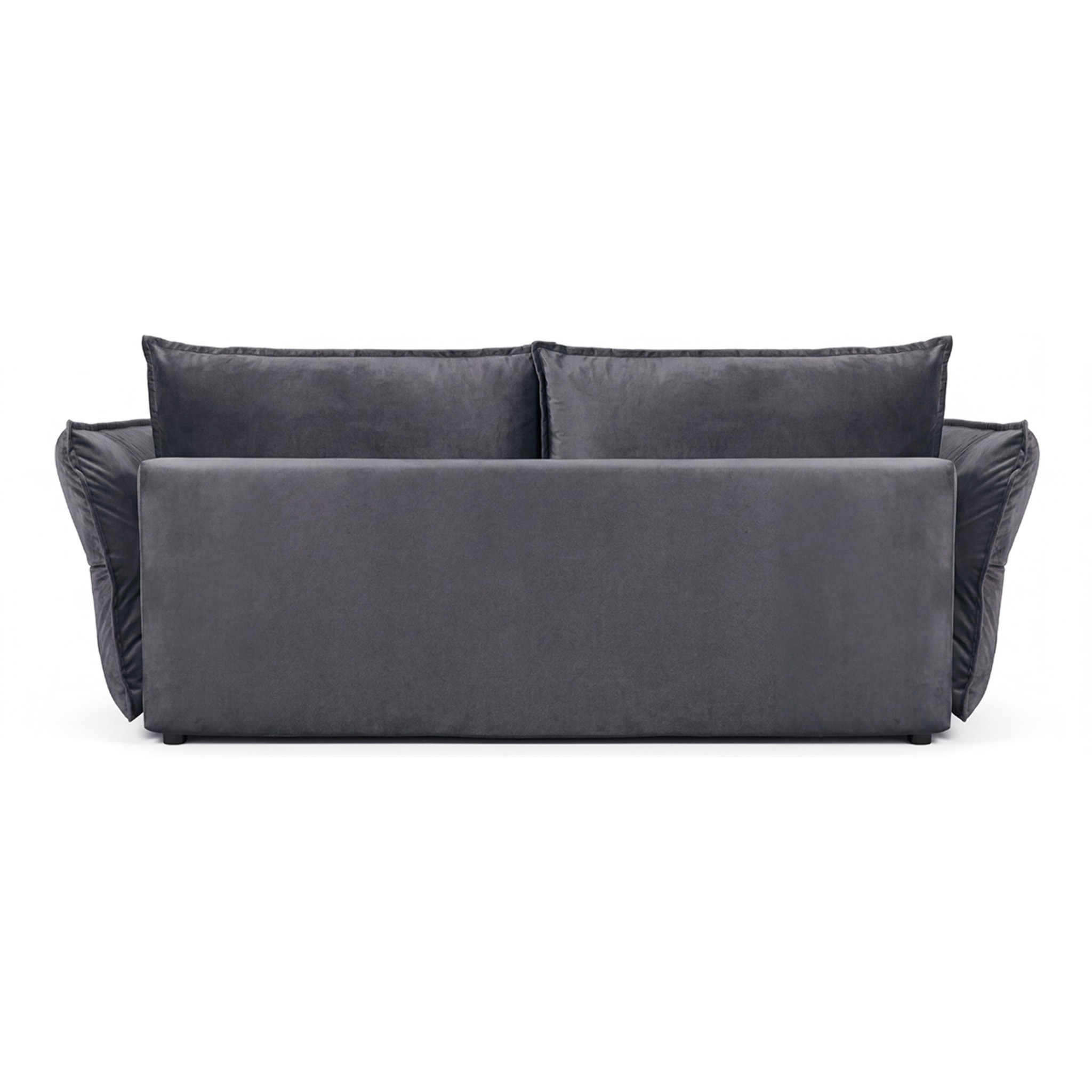Canapé Velours Droit Convertible Verduro - 3 Places