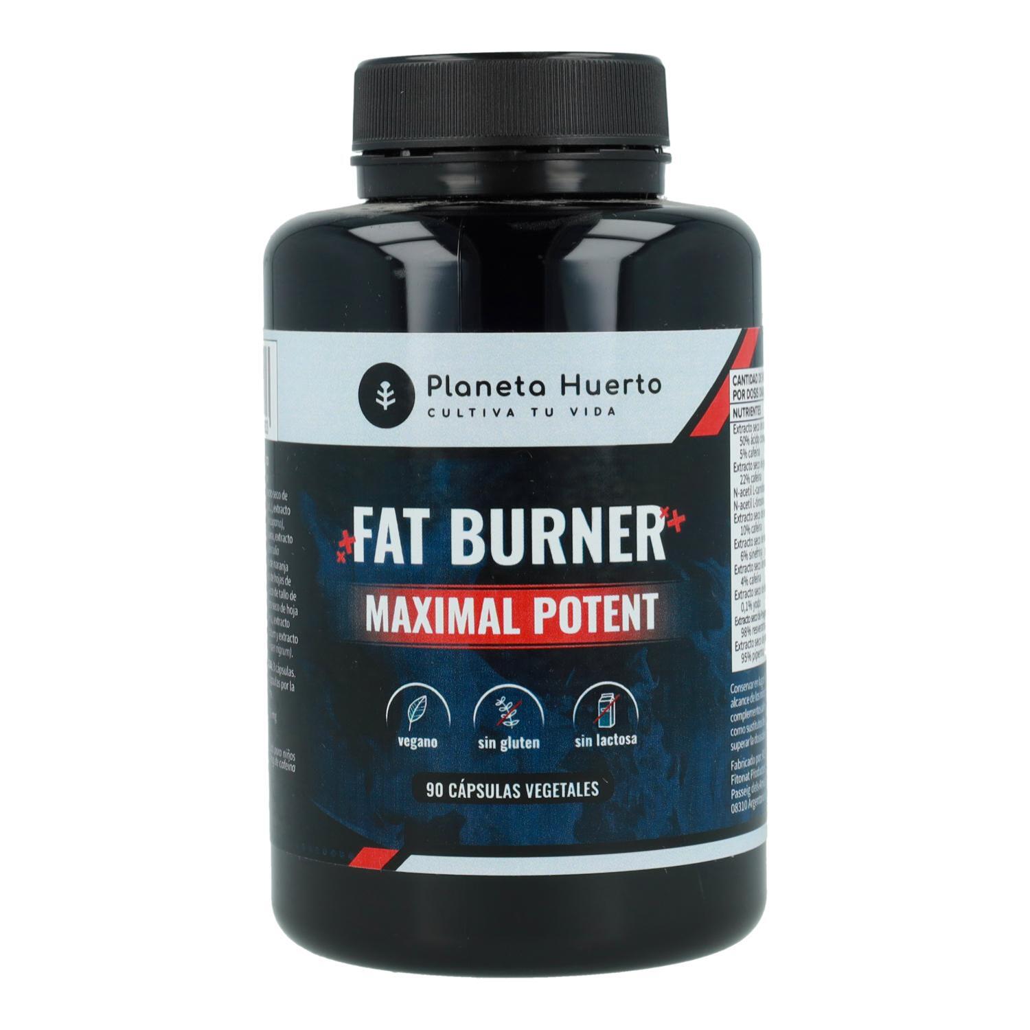 PLANETA HUERTO | Fat Burner Quemagrasas  90 Cápsulas - Suplemento Natural para Pérdida de Peso y Energía