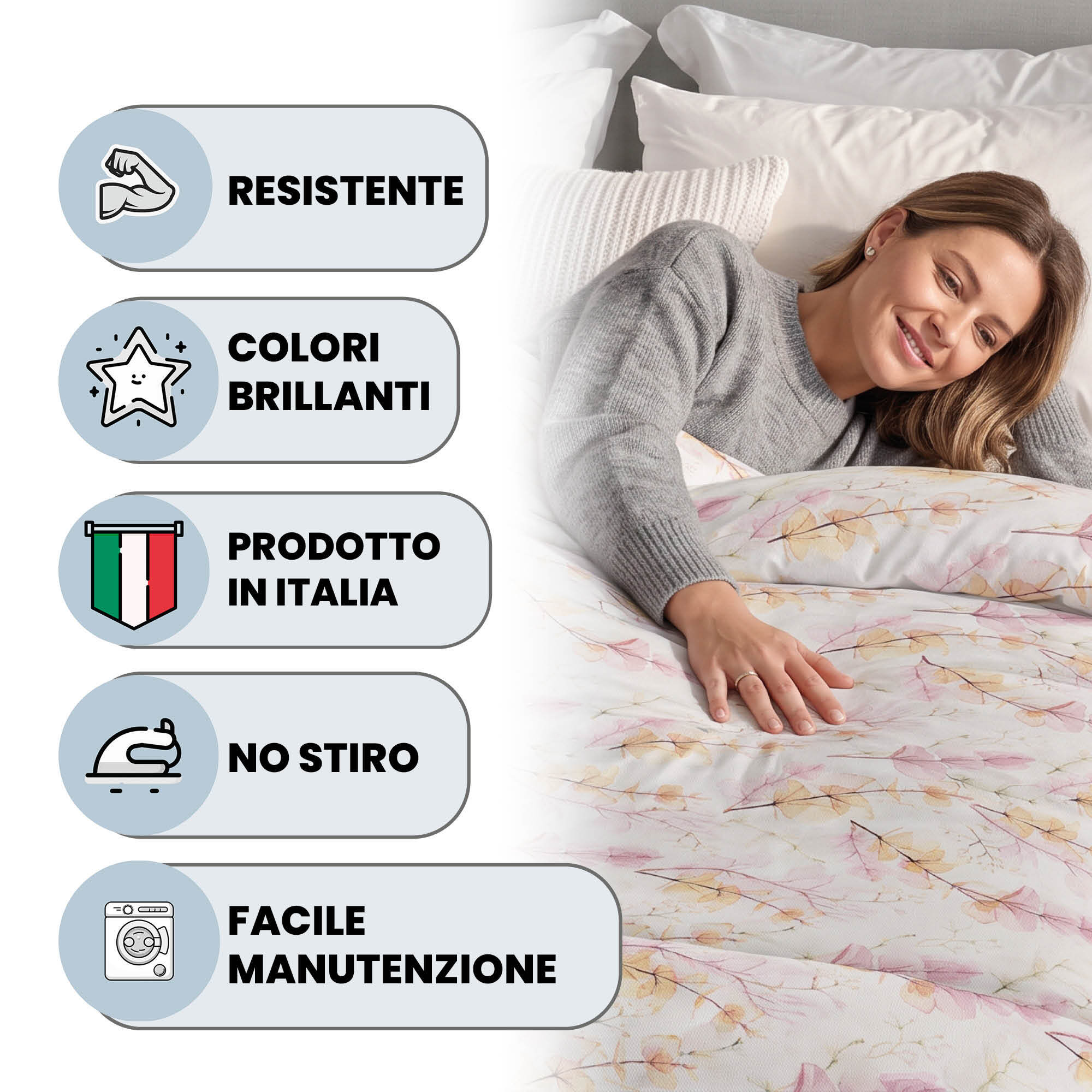 TRAPUNTA INVERNALE KARMA - 300 gr - 100% Microfibra - Made in Italy