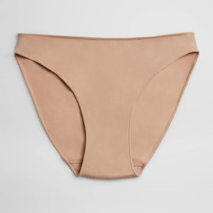 Mini slip in cotone beige