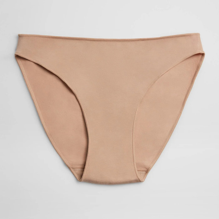 Mini slip in cotone beige