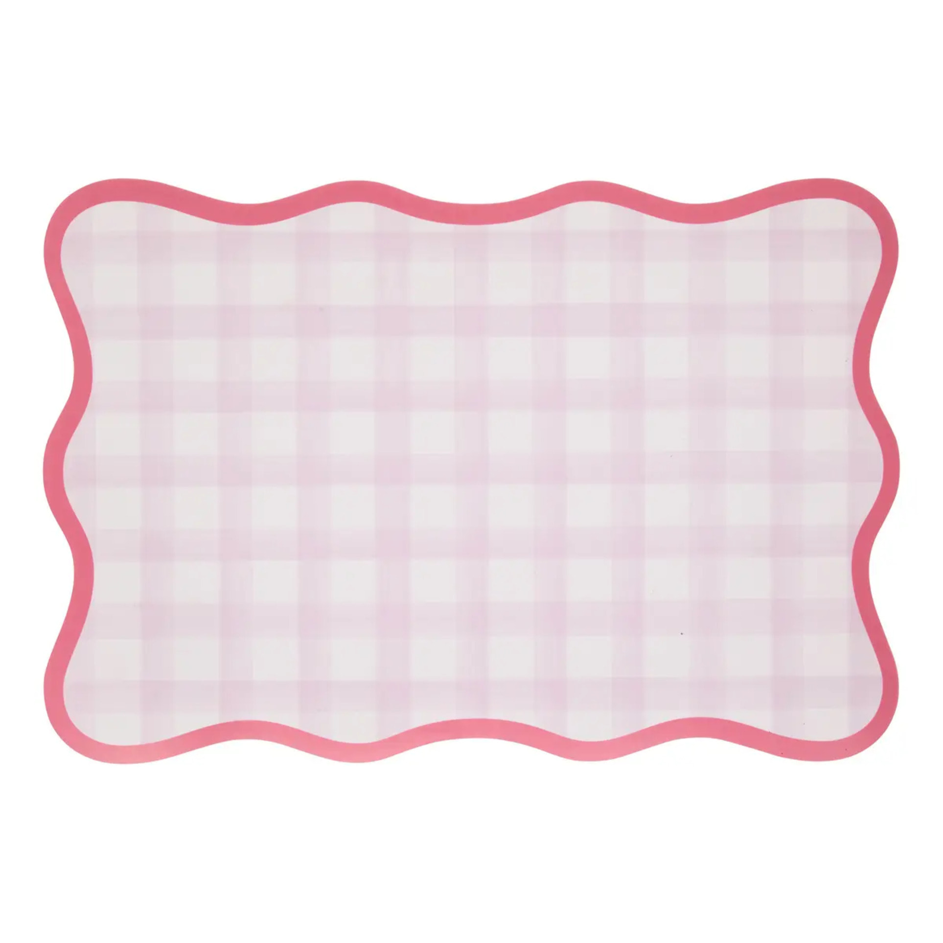 Set de table à carreaux Fleur de rose 45x30cm