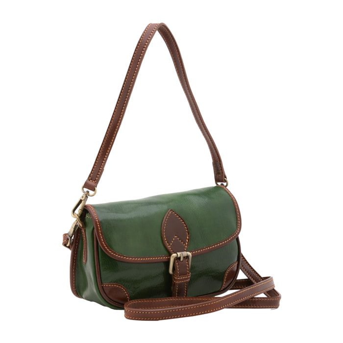 Borsa a spalla  da donna In Vera pelle Made in Italy 14x23x9 cm