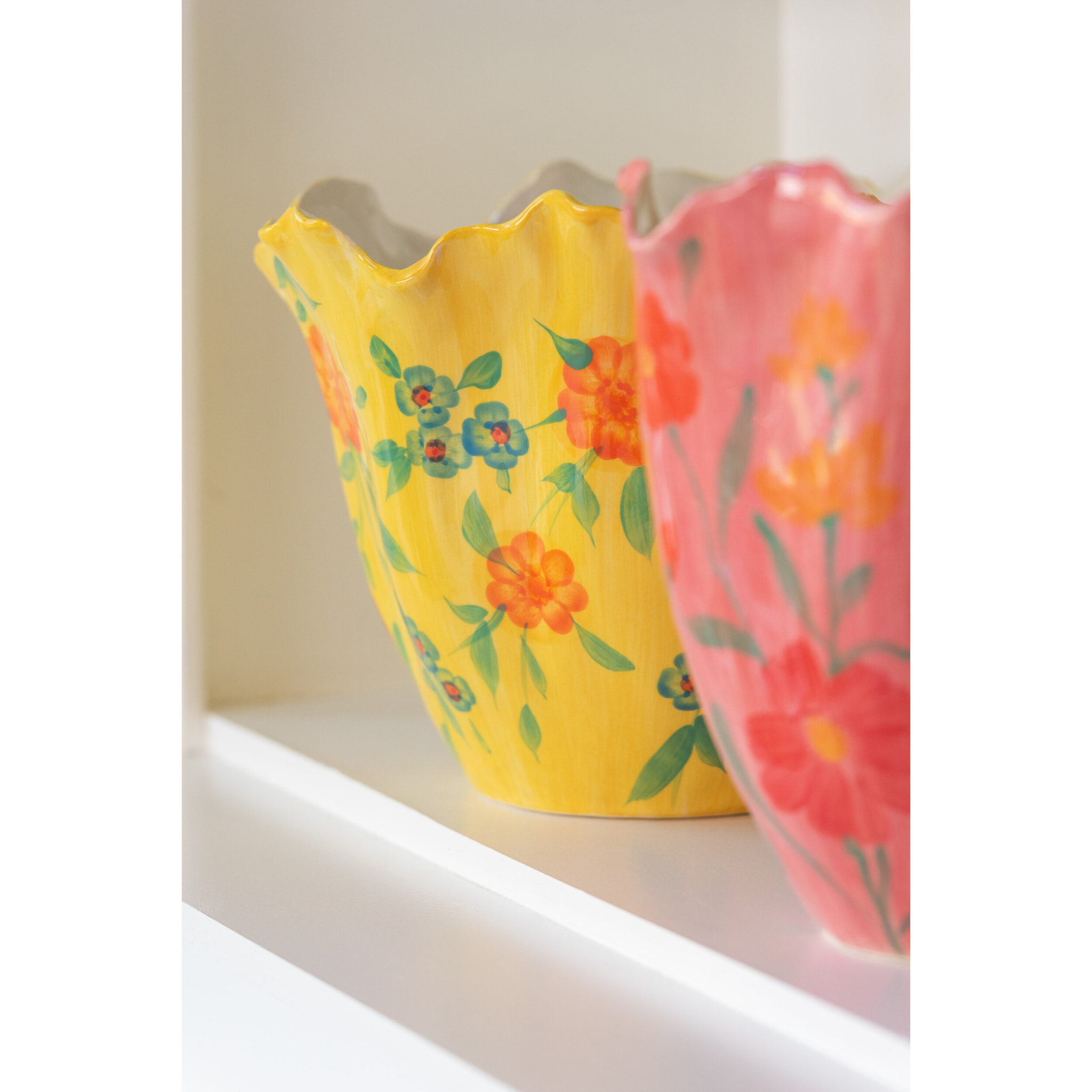 J-Line vase Alegria Fleurs Large - céramique - mix - Ø 30.5 cm
