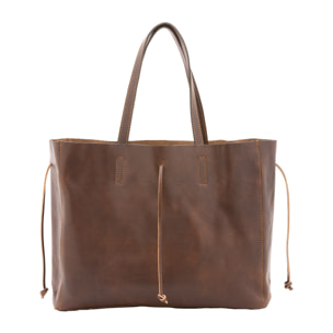 Borsa a spalla  unisex In Vera pelle Made in Italy 30x16x23 cm