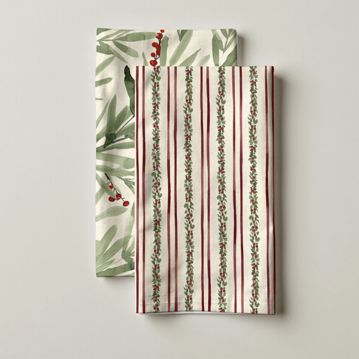 Lot de 2 torchons de cuisine Wish 18 - Merry 46