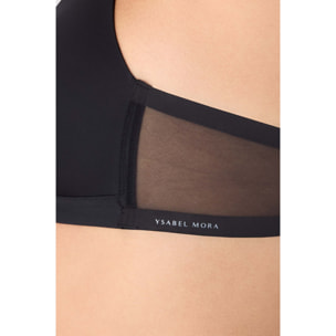 Reggiseno senza ferretto con imbottitura Nero