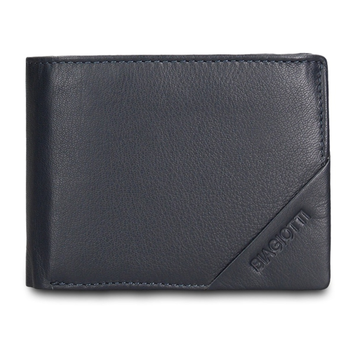 Portafoglio uomo in vera pelle - Modello Aosta - Casual - 12.0 x 10.0 x 2.5 cm