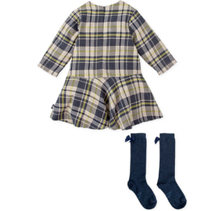 VESTIDO CON CALCETINES AZUL MARINO - Azul marino