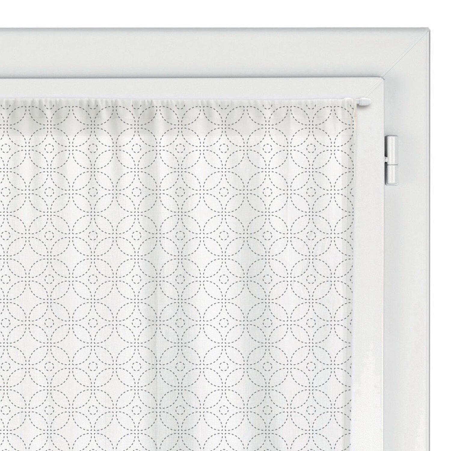 Lot de 2 rideaux voile touch fantaisie
