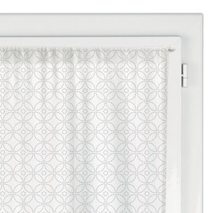 Lot de 2 rideaux voile touch fantaisie