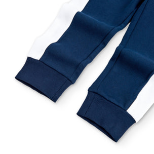 Pantalón deportivo en azul marino con cintura elástica y bolsillos