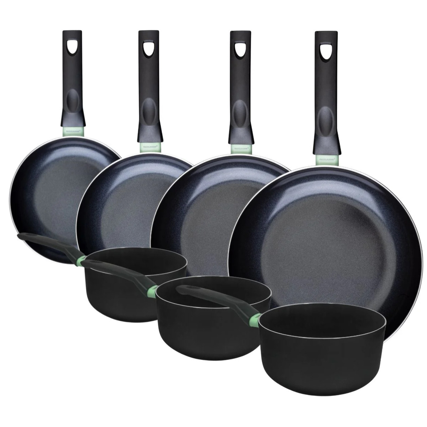 Ensemble de 4 poêles et 3 casseroles Fackelmann Brandao