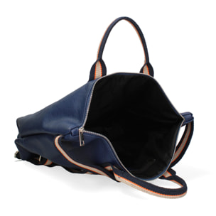Borsa a mano convertibile in zaino  da donna In Vera pelle Made in Italy 43x38x12 cm