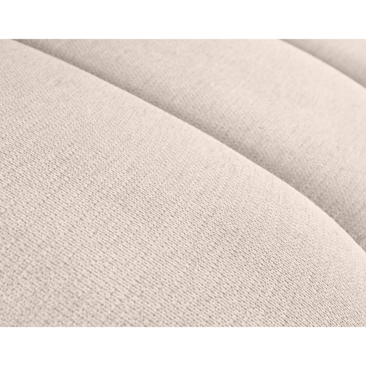 Debbie - canapé modulable d'angle gauche 4 places avec accoudoir en tissu texturé - Beige