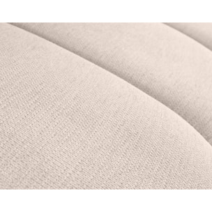 Debbie - canapé modulable d'angle gauche 4 places avec accoudoir en tissu texturé - Beige