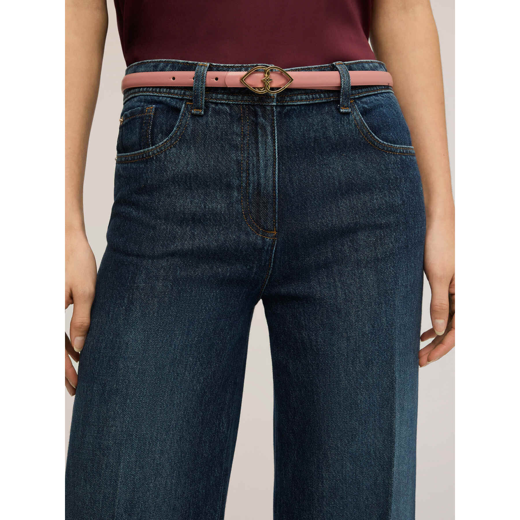 Motivi - Cintura Double Love - Bianco