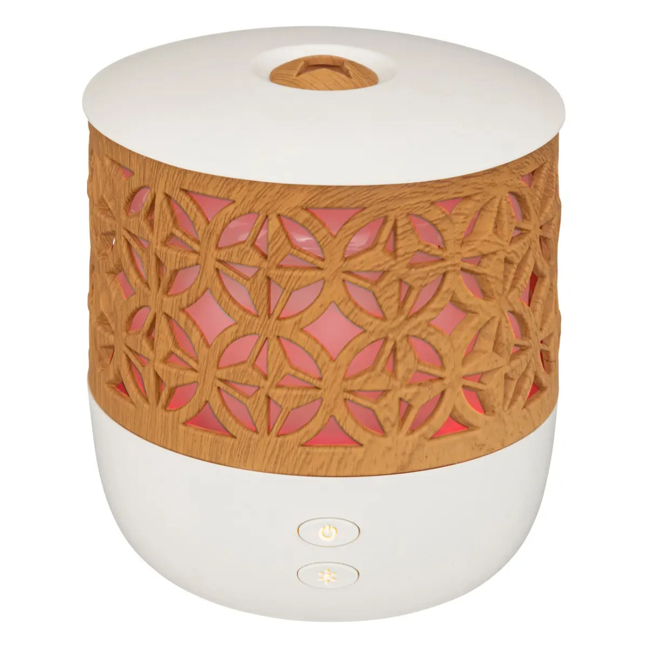 Diffuseur d'huiles essentielles blanc et bois 100ml