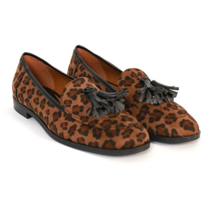 MOCASSINO NAPPINA CHOCOLA' LEOPARDO