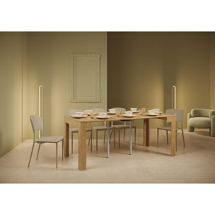 Consola extensible 90x42/302 cm Bora Roble Natural