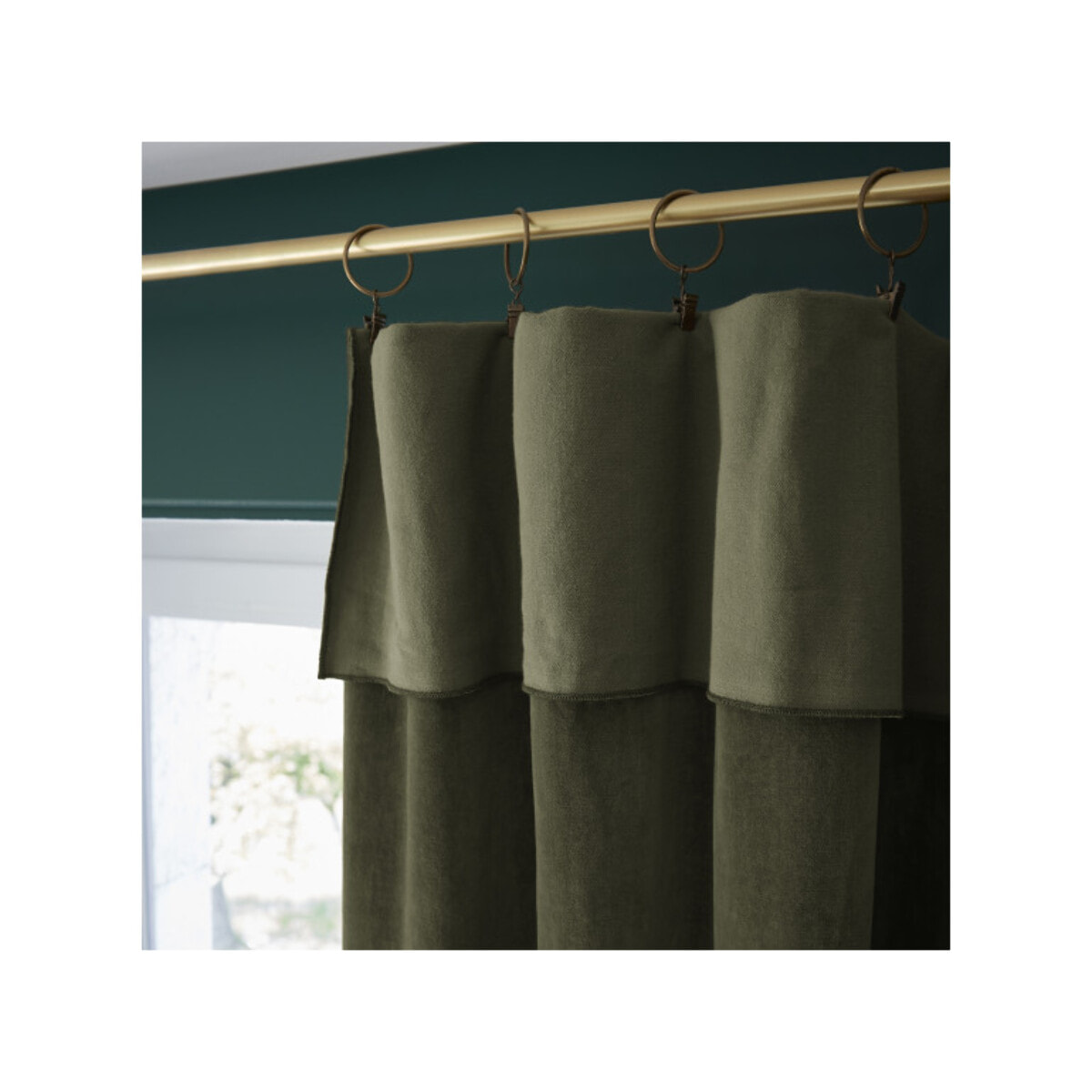 Rideau ajustable 140 x 270 cm en velours de coton - CESAR